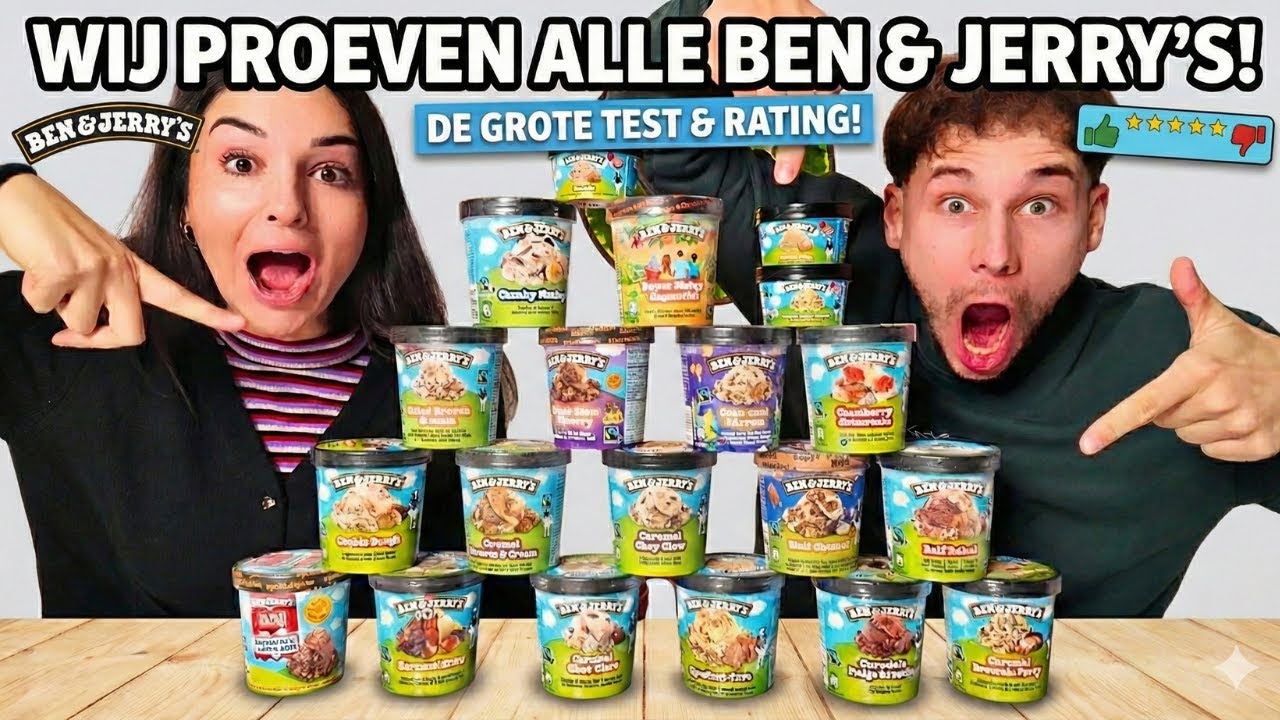 ALLE BEN&JERRY SMAKEN PROEVEN (130 EURO!!😱)