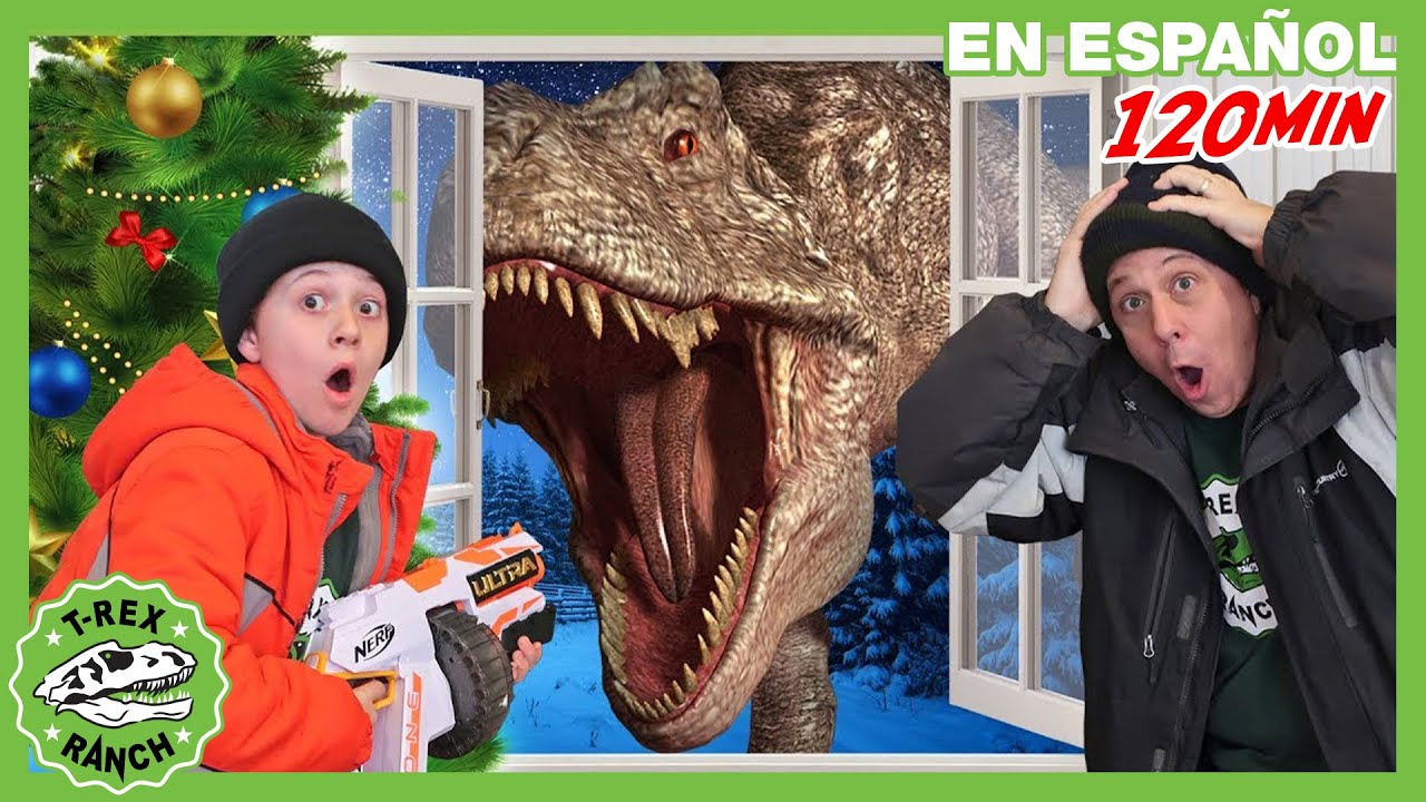 ¡Cuento Navideño de Dinosaurios! 🎅| T-Rex Rancho 🦖  | Moonbug Kids Parque de Juegos