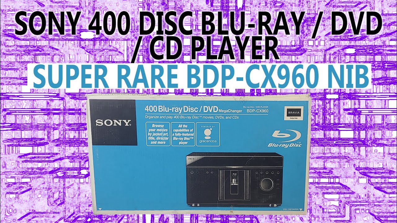 BRAND NEW SONY 400 DISC BLU-RAY PLAYER CHANGER - YES, IT HOLDS 400 DISCS!