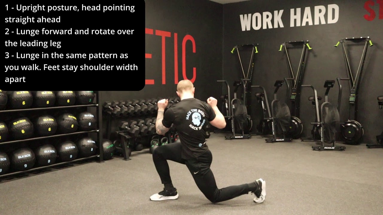 Lunge with Rotation - Exercise Tutorial
