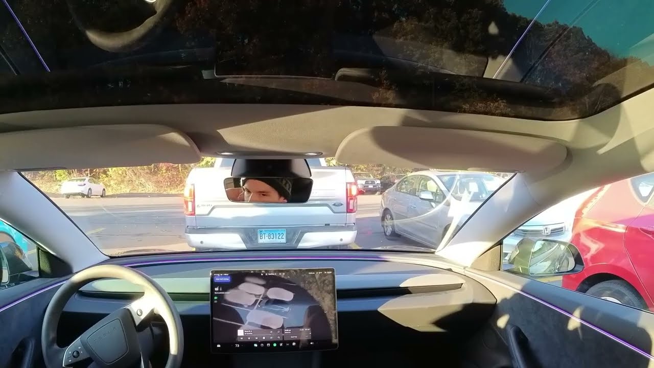 Tesla FSD 14.1.4 Store to Store parking and pothole avoid