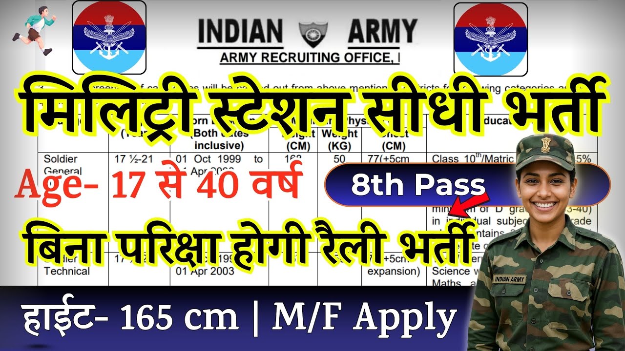 Military Station Recruitment 2025 Notification | Military Station New Vacancy 2025 | DEC Bharti |10t