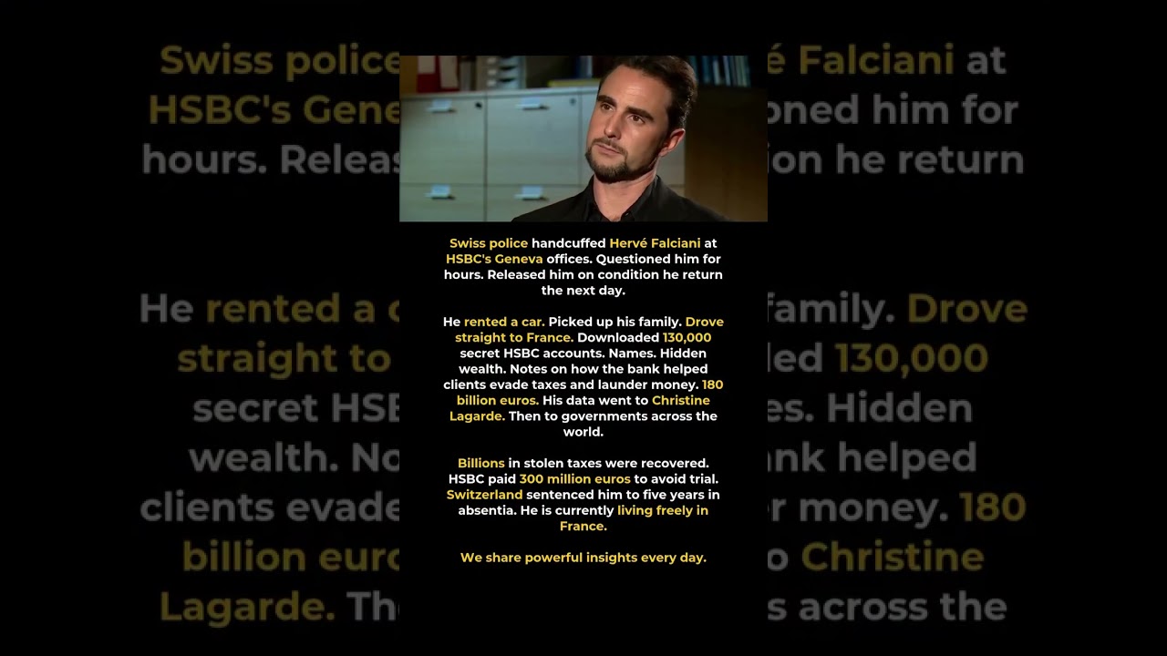 The Man Who Exposed a &euro;180 Billion Banking Secret: The Herve Falciani Story