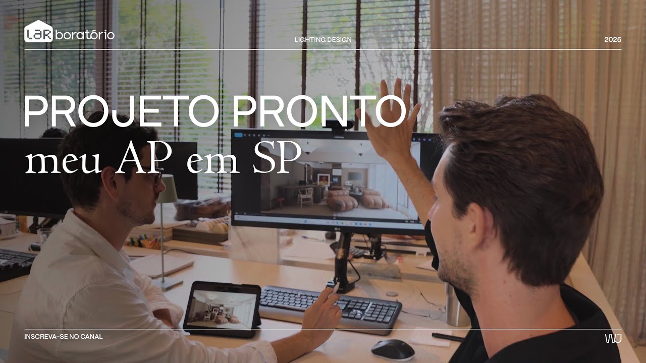 O projeto do meu apto novo em São Paulo.