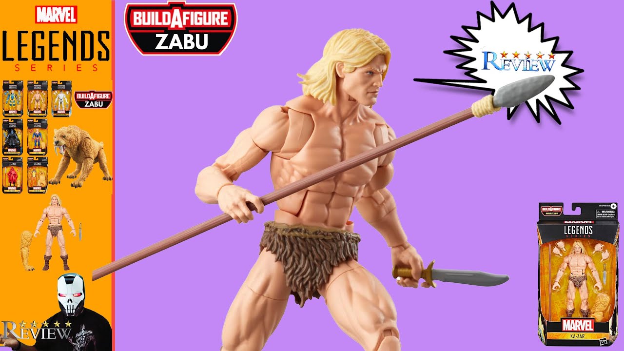Marvel Legends Zabu BAF Wave Ka Zar Action Figure Review