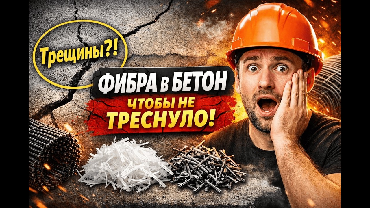 Фибра в бетон почему без неё стяжка трескается