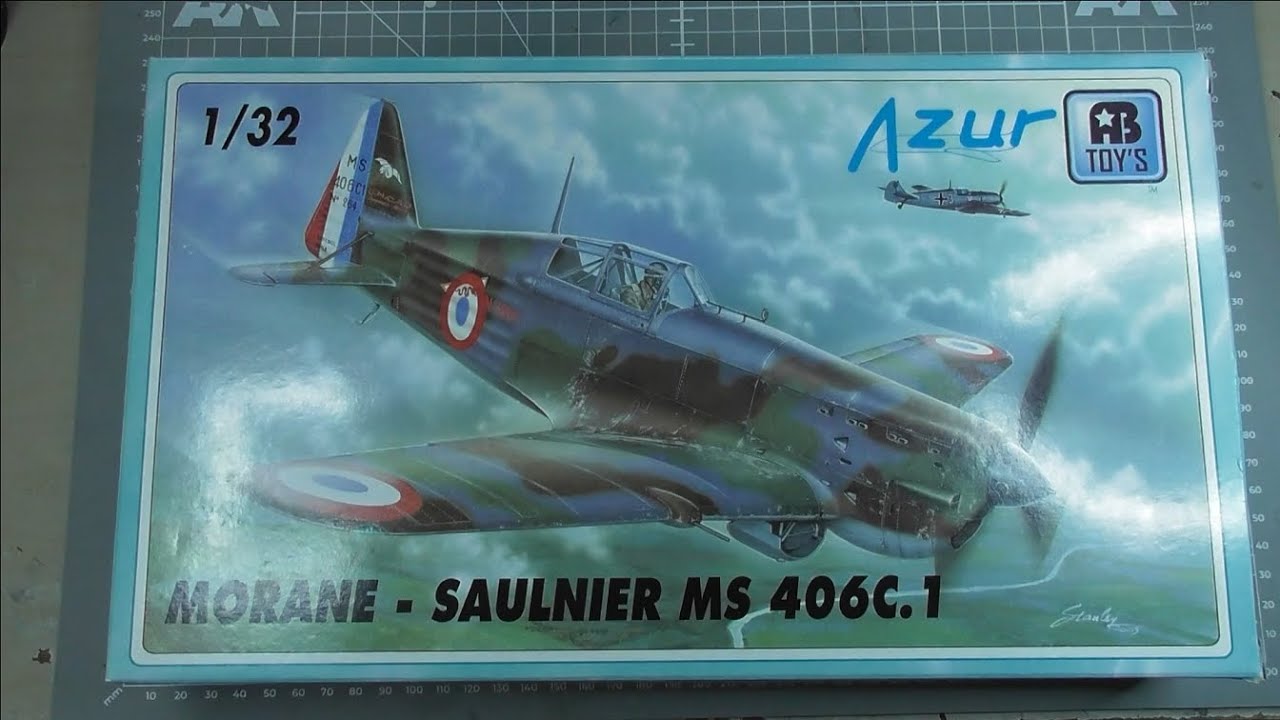 Morane Saulnier MS 406C 1  Azur 1:32 - Unboxing
