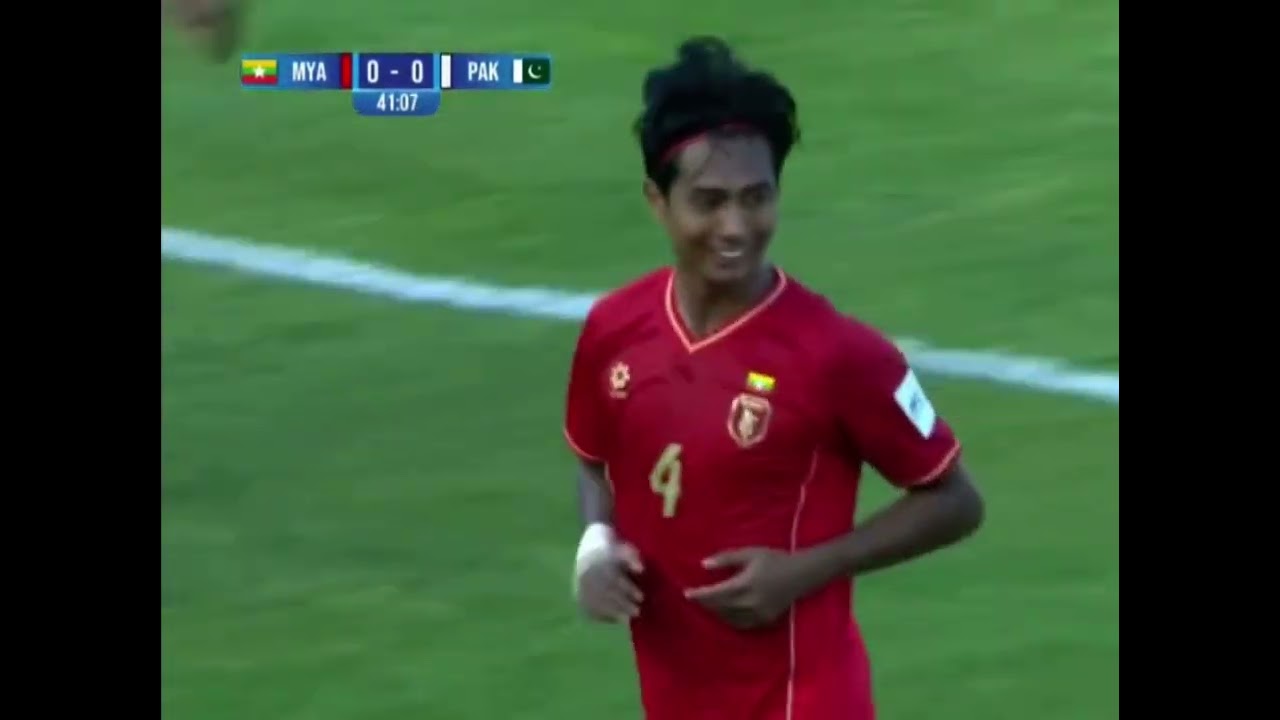 Myanmar 1-0 Pakistan Goal for Myanmar striker #ThanPaing 10th JUNE 2025