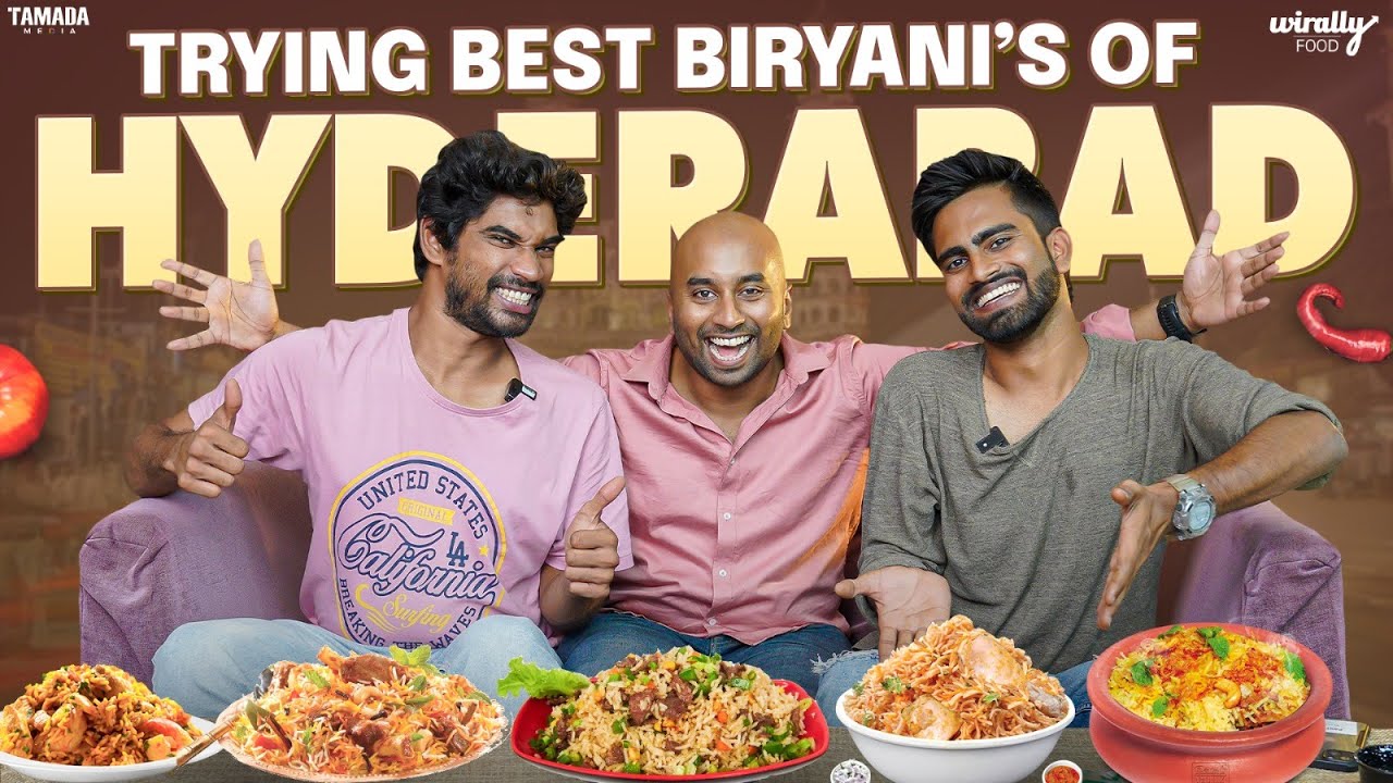 Trying Different biryanis of Hyderabad || Wirally Food || Tamada Media