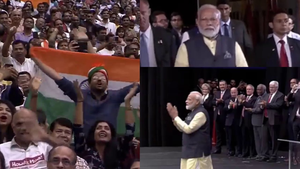 PM Modi's Grand Entry at Howdy Modi Event in Houston