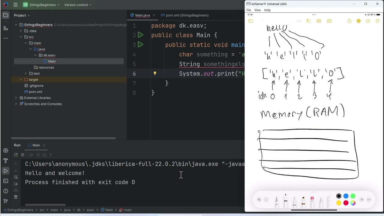 2/2 - Introduction to Strings in Java for absolute beginners