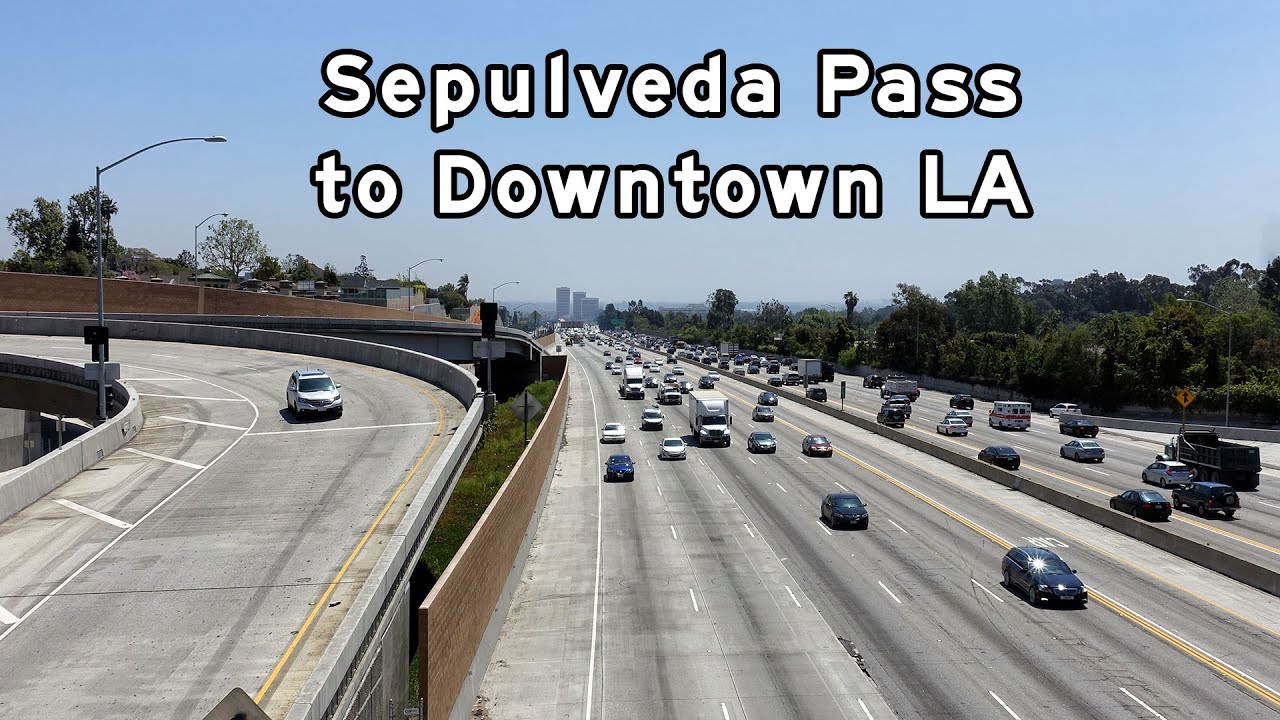 Los Angeles Freeways - Sepulveda Pass to Downtown LA - 2018/03/30