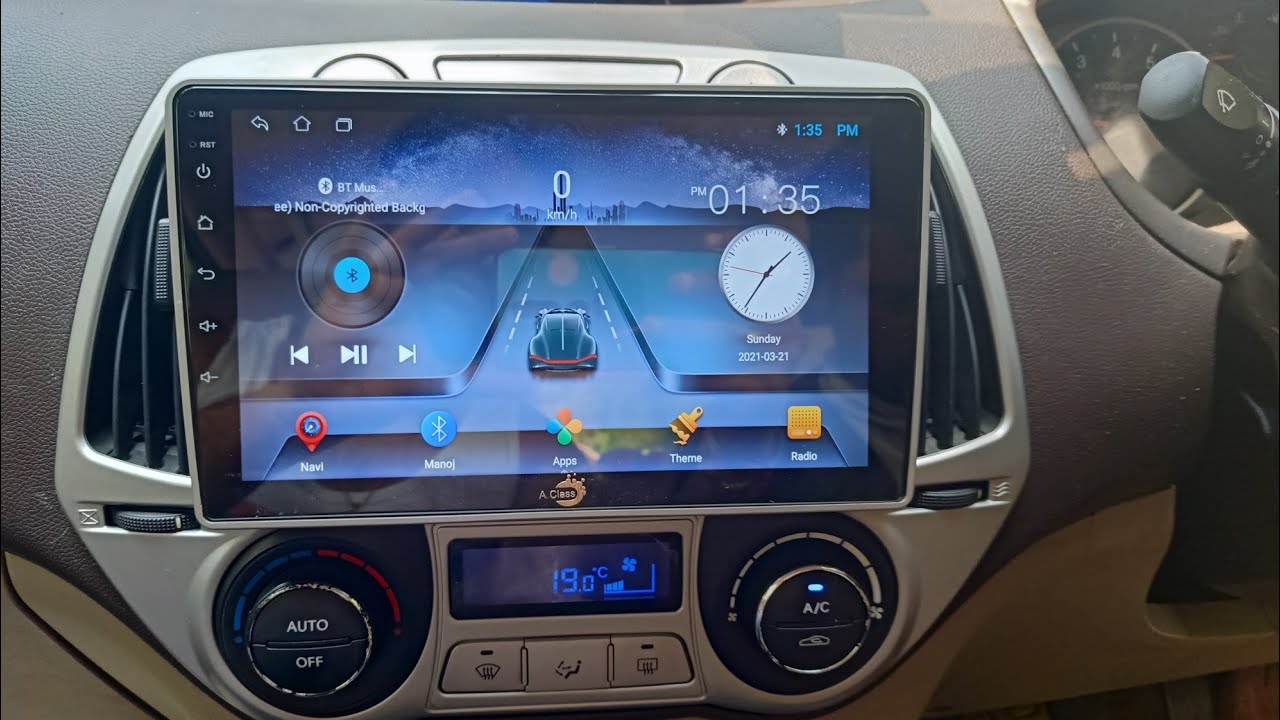 Android screen in i20 old model