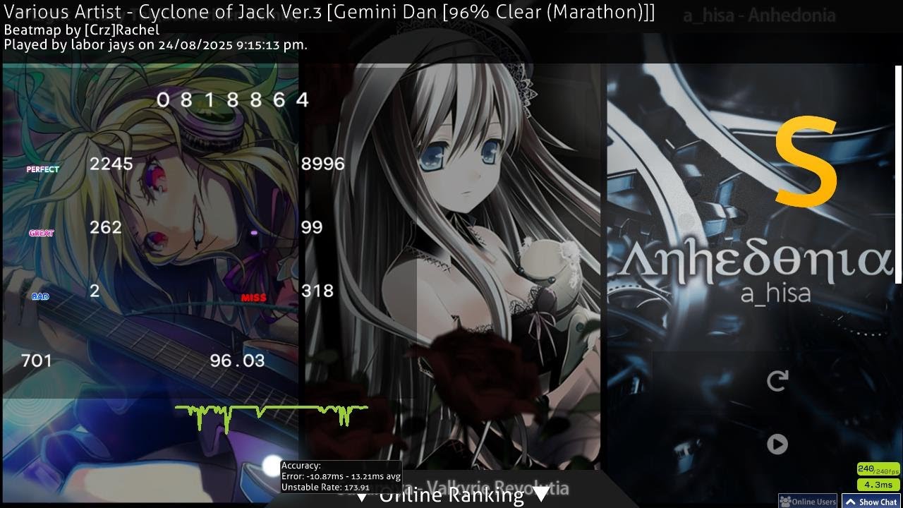GEMINI CLEAR 96.03%!!! | osu!mania