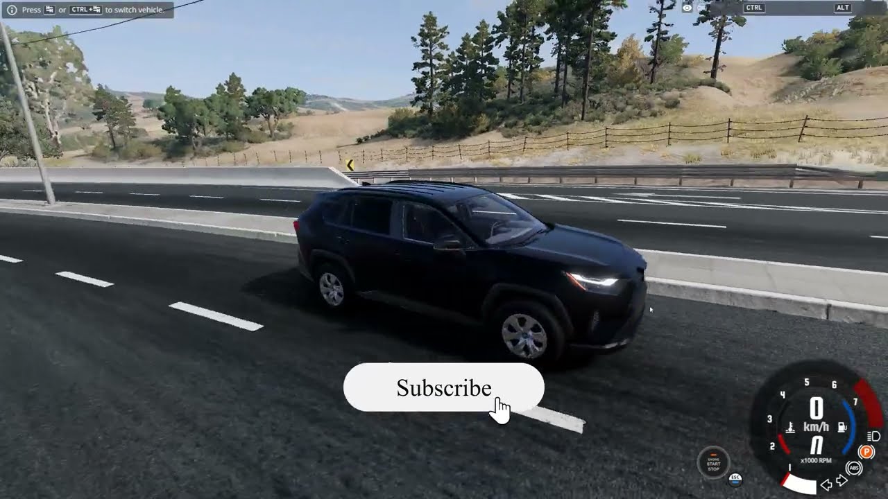 TOYOTA RAV4 with a Steering Wheel | BeamNG.drive