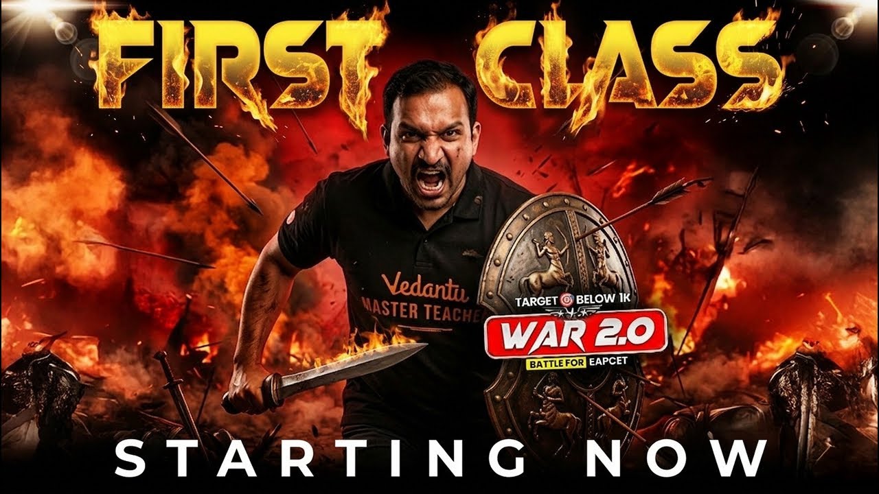 🚨 First Class of WAR 2.O Starting Now 🚨 #eapcet #eapcet2026 #exampreparation #examprep #kiransir