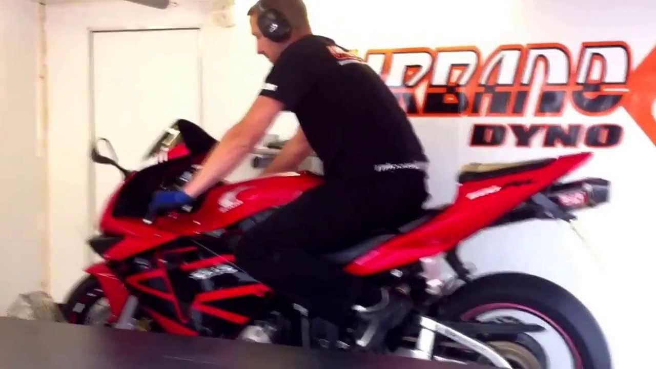Honda cbr 600 rr with yoshimura rs5 exhaust dyno tune