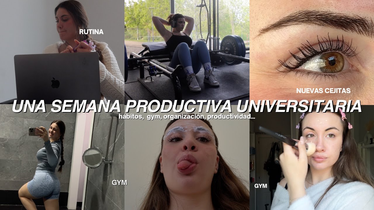 UNA SEMANA PRODUCTIVA UNIVERSITARIA *agobio* | hábitos, organización, rutina, aesthetic, gym...