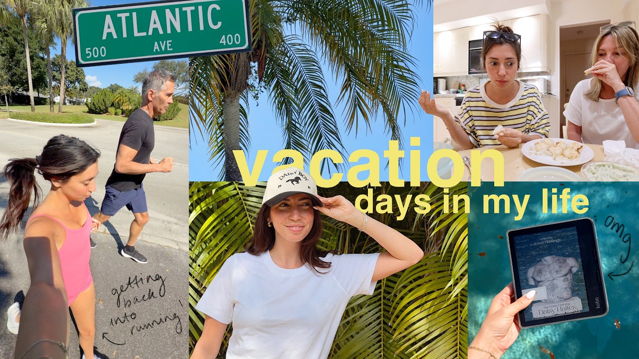 Vacation vlog! Trying trader joes snacks, beach & running again ☀️