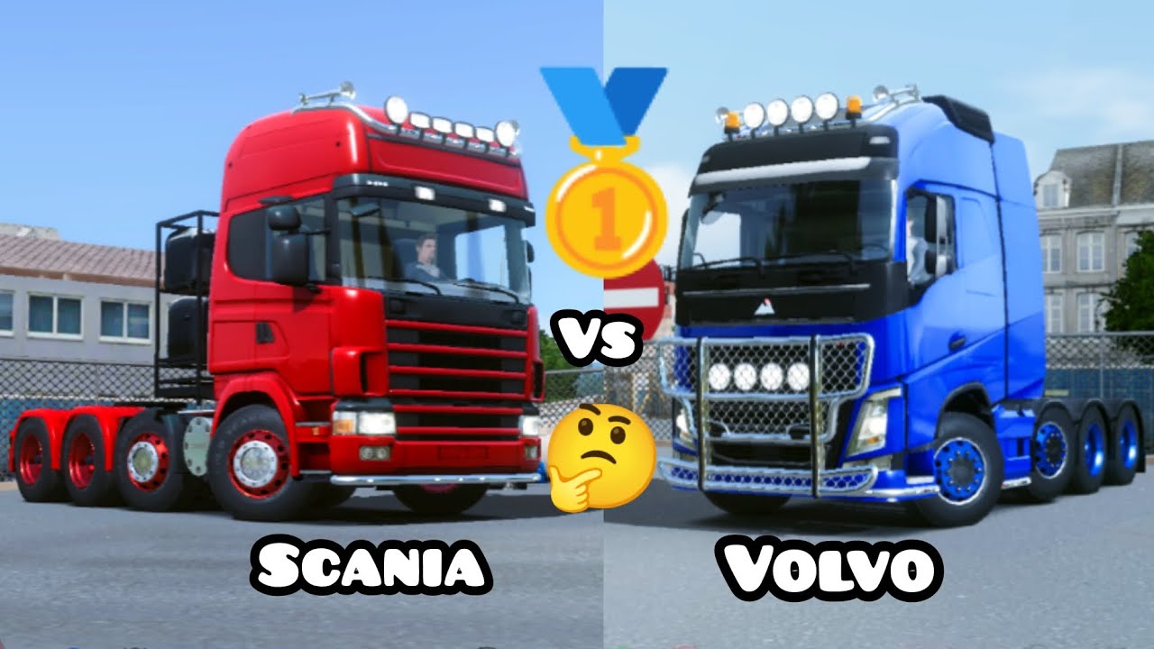 SCANIA RT LEGEND 1995 VS VOLVO | TRUCKERS OF EUROPE 3 COMPARISON 🎮 #toe3 #truckersofeurope3 #gaming