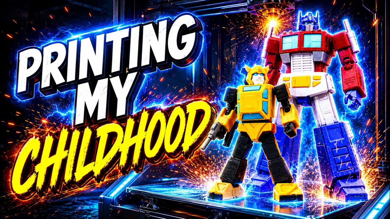 3D Printing My Childhood in 5 Minutes or Less | G1 Optimus & Bumblebee