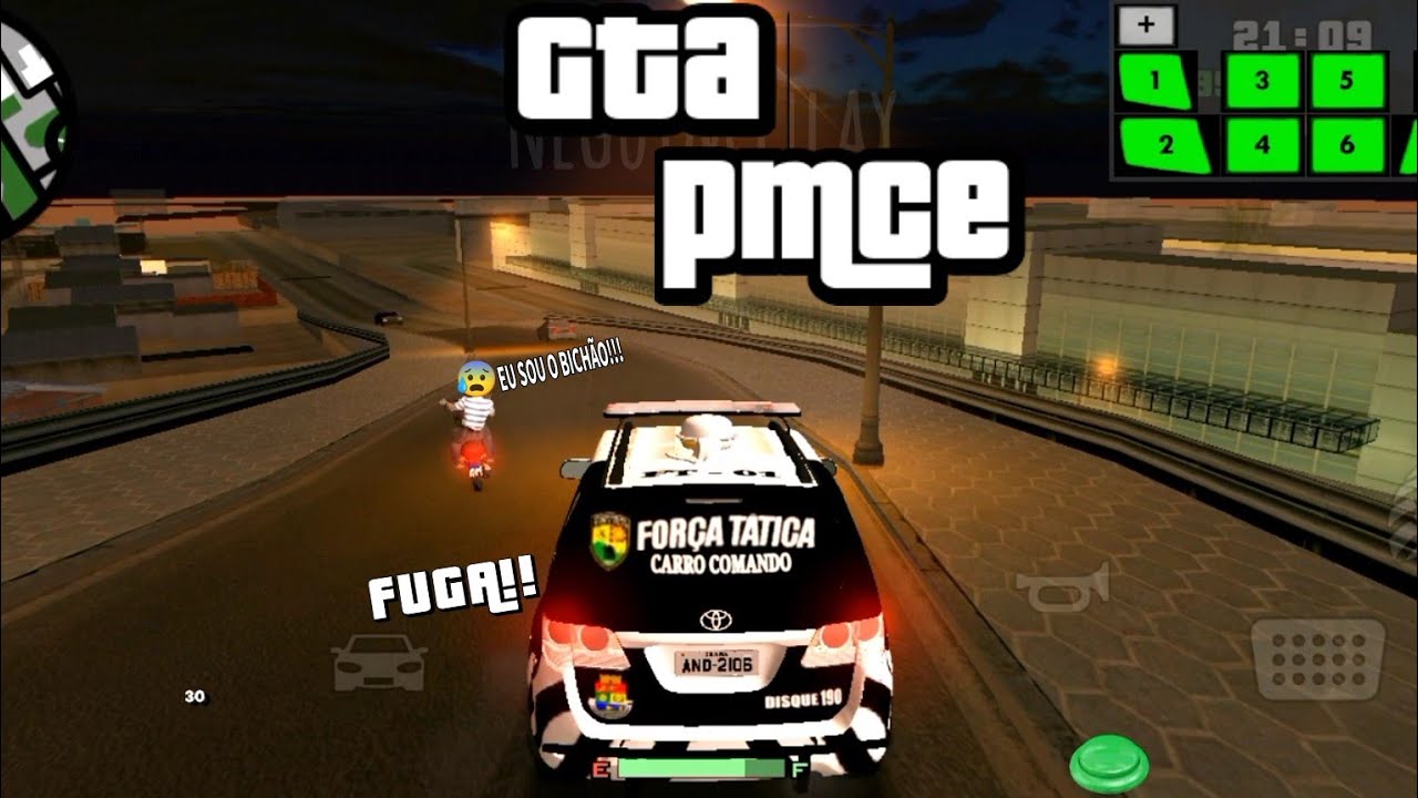GTA SA ANDROID PMCE || !Empinou na Frente da Viatura + Saturação Área Crítica