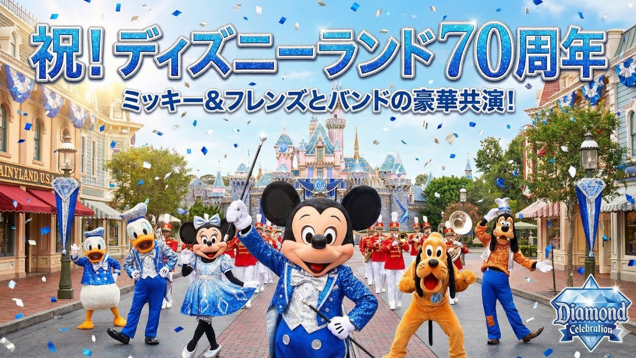 Disneyland Band with Mickey Friends 70 Anniversary