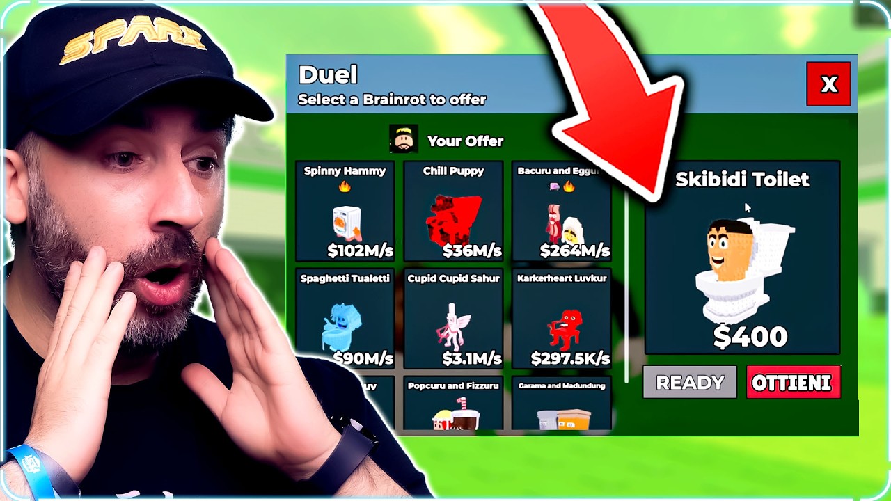 TROVO SKIBIDI TOILET nei DUELLI di Steal a Brainrot! - Roblox ITA
