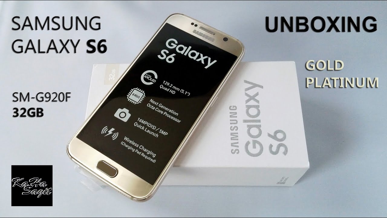 Samsung GALAXY S6 Gold Platinum - Unboxing