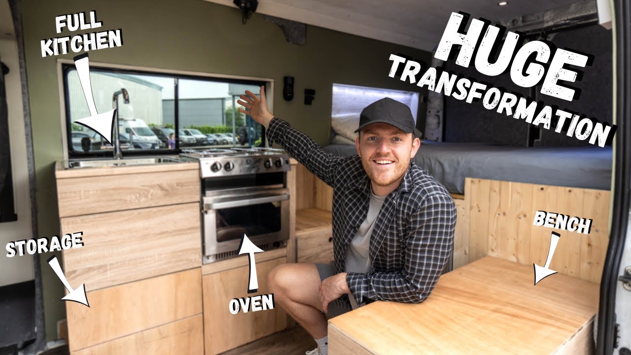 FINALLY..........MASSIVE PROGRESS! Kitchen Build & Seating Area - No Experience Van Build