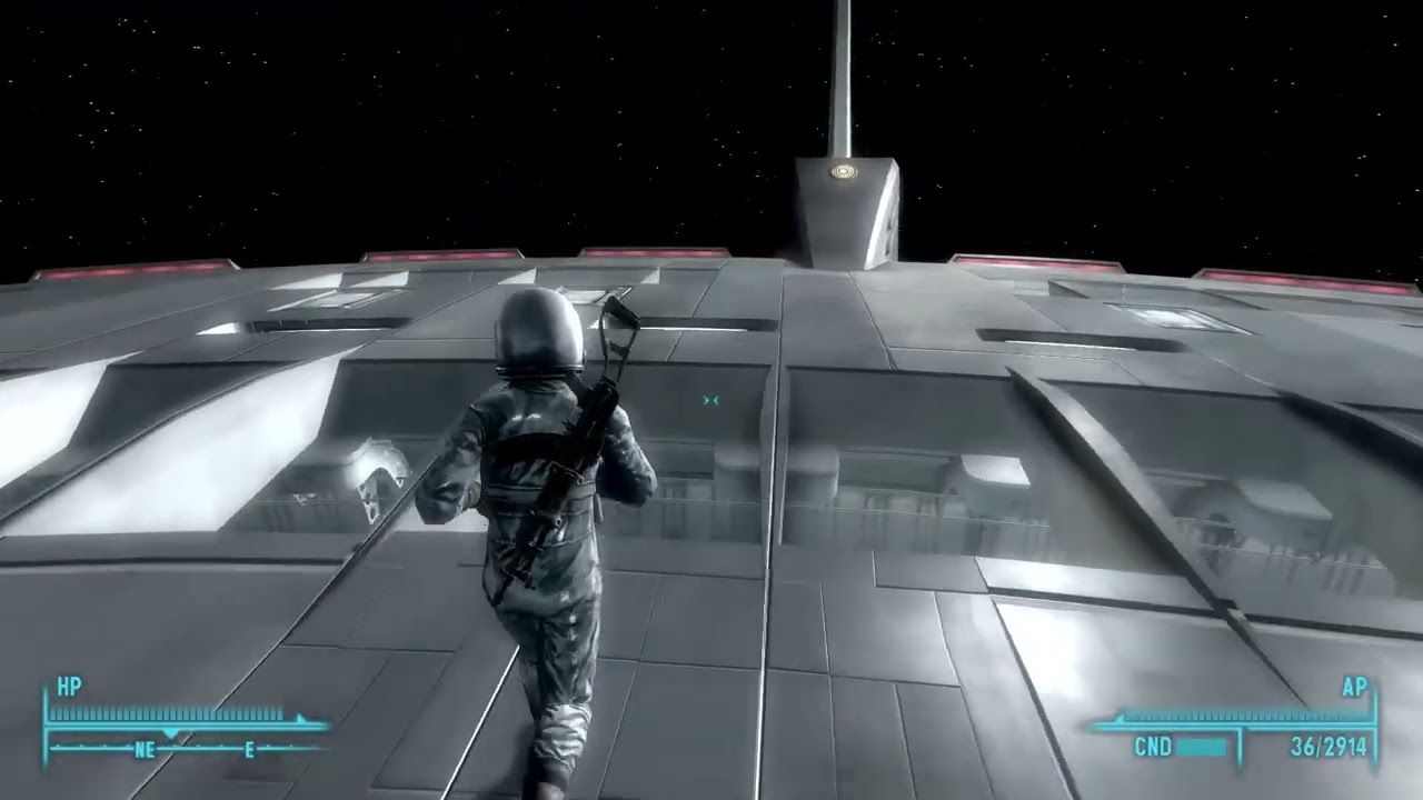 Doing my Space walk to get to the other part of the UFO