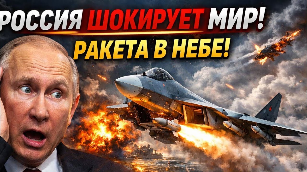 РОССИЯ ШОКИРОВАЛА МИР! Su-57 В БОЕВОМ РЕЖИМЕ — ПУСК РАКЕТЫ, КОТОРЫЙ ИЗМЕНИЛ ПРАВИЛА ВОЙНЫ
