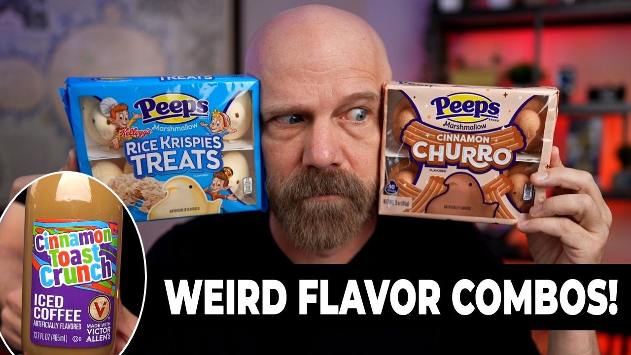 I Tried Every NEW Peeps Flavor & Cinnamon Toast Crunch Iced Coffee!