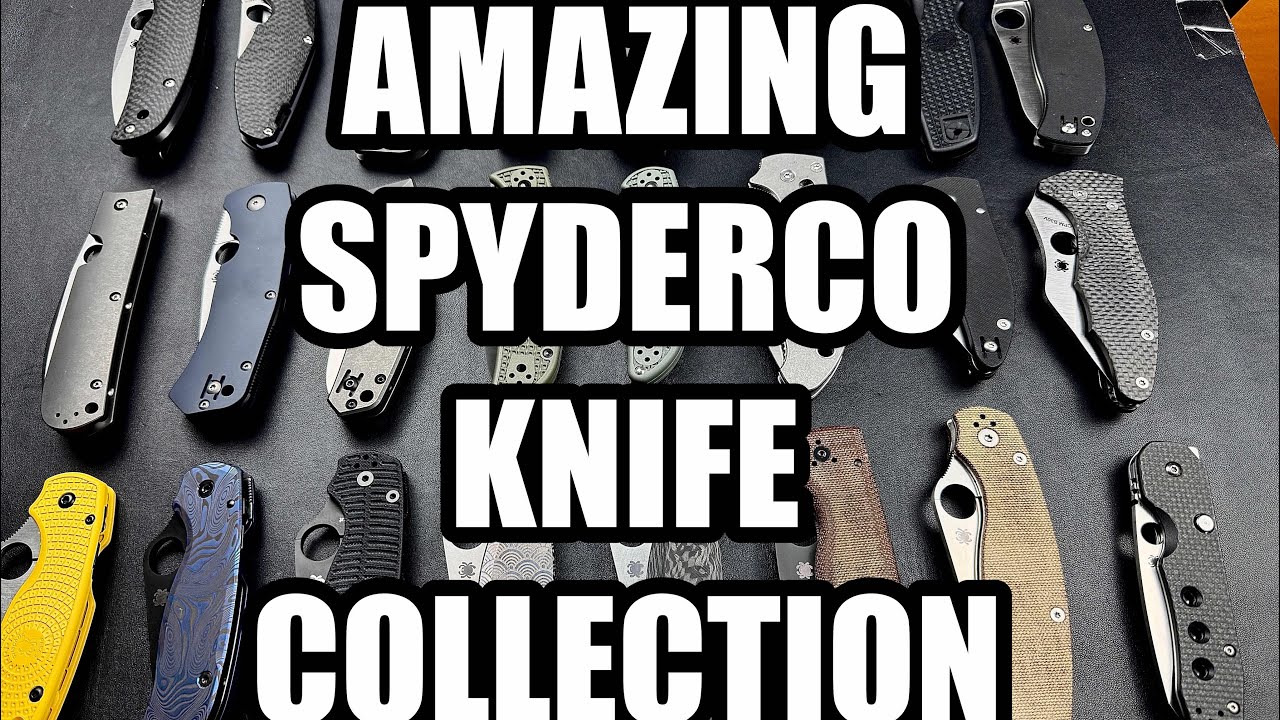 AMAZING Spyderco Folding Pocket Knife Collection | Some Very Rare Knives Here