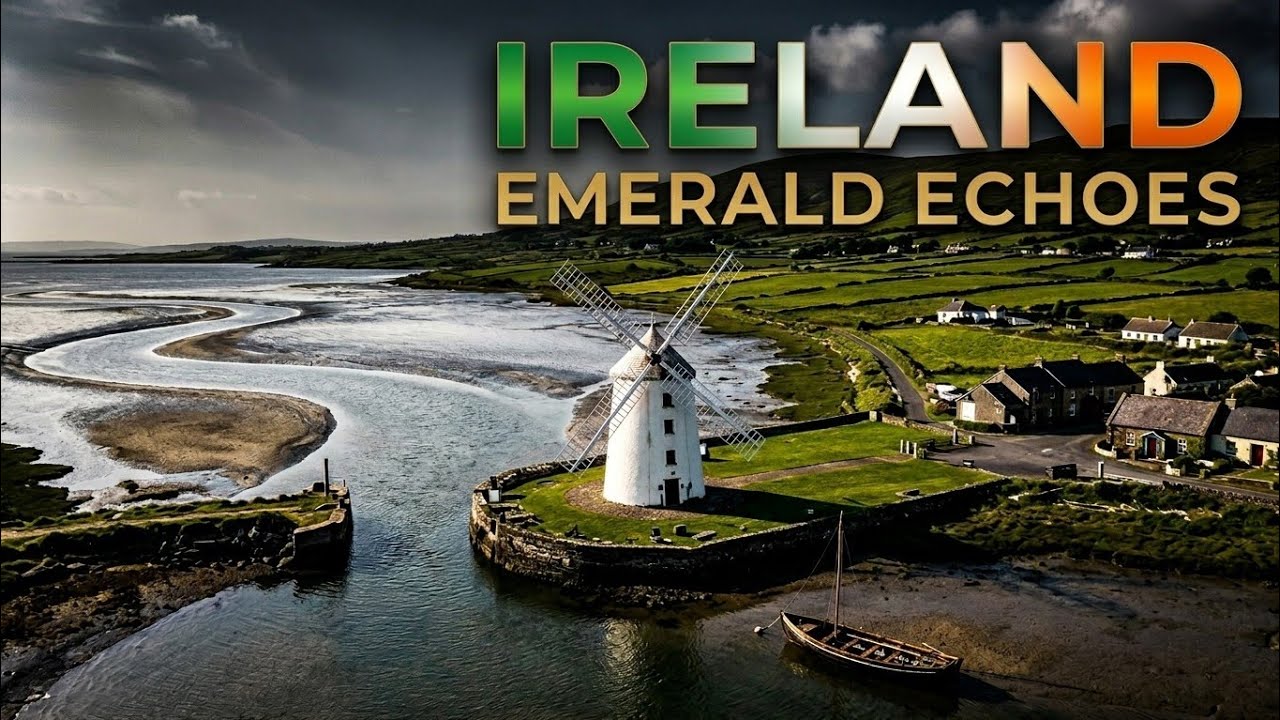 BLENNERVILLE WINDMILL KERRY IRELAND EPIC SHOTS FROM DRONE