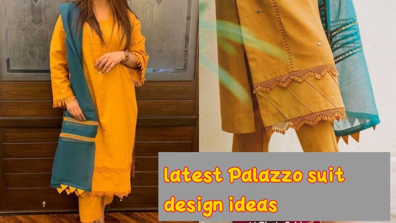 Latest Palazzo suit design ideas | #palazzosuit #punjabisuit || colour combination ideas ||