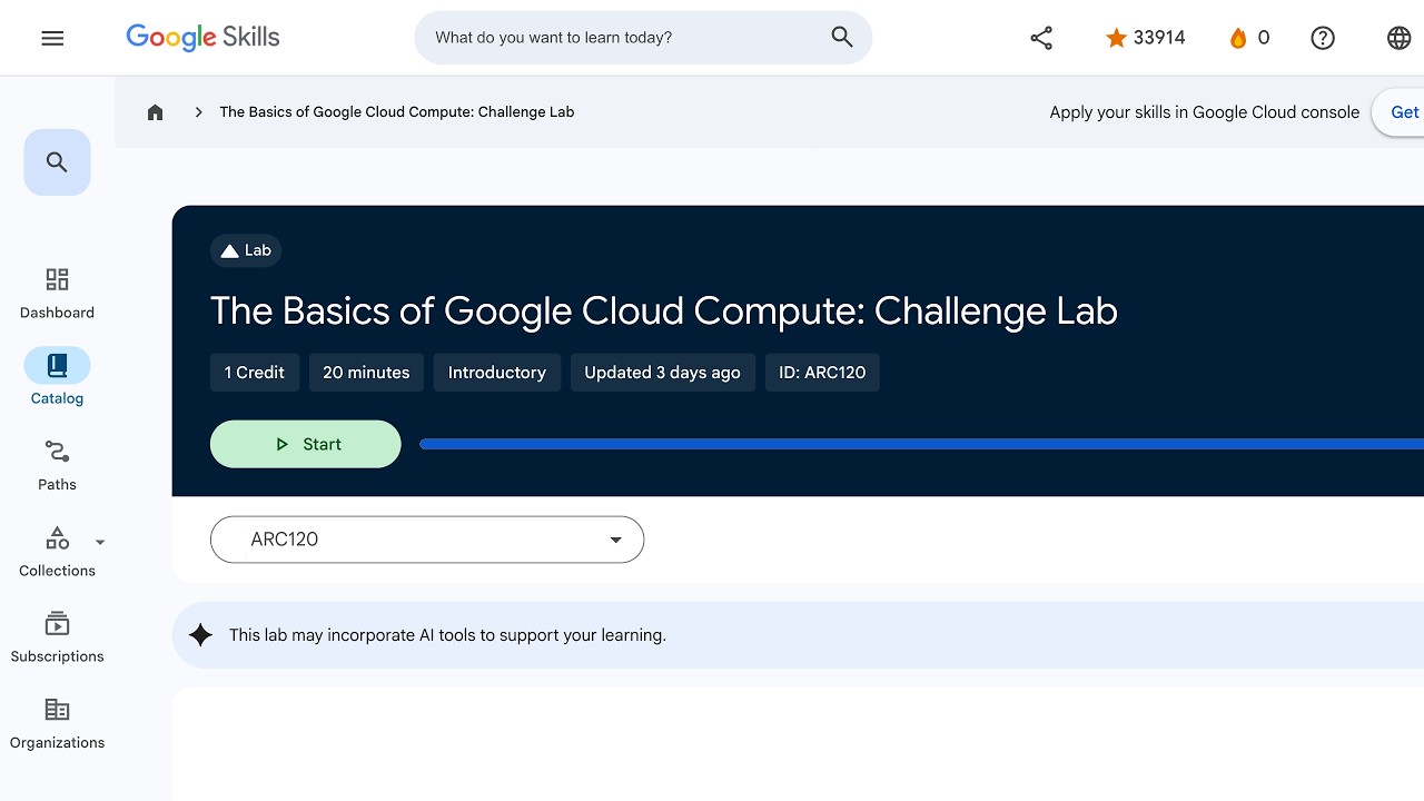 The Basics of Google Cloud Compute Challenge Lab ARC120