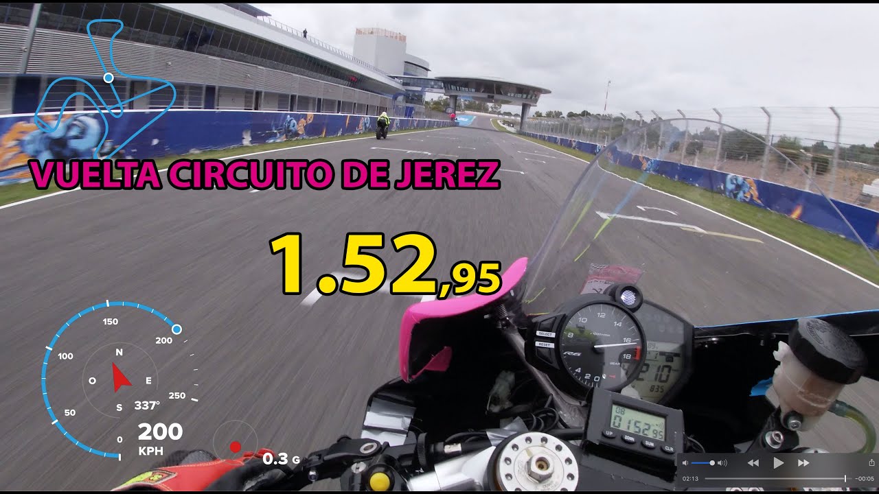 Vuelta circuito de Jerez 1.52 Yamaha R6