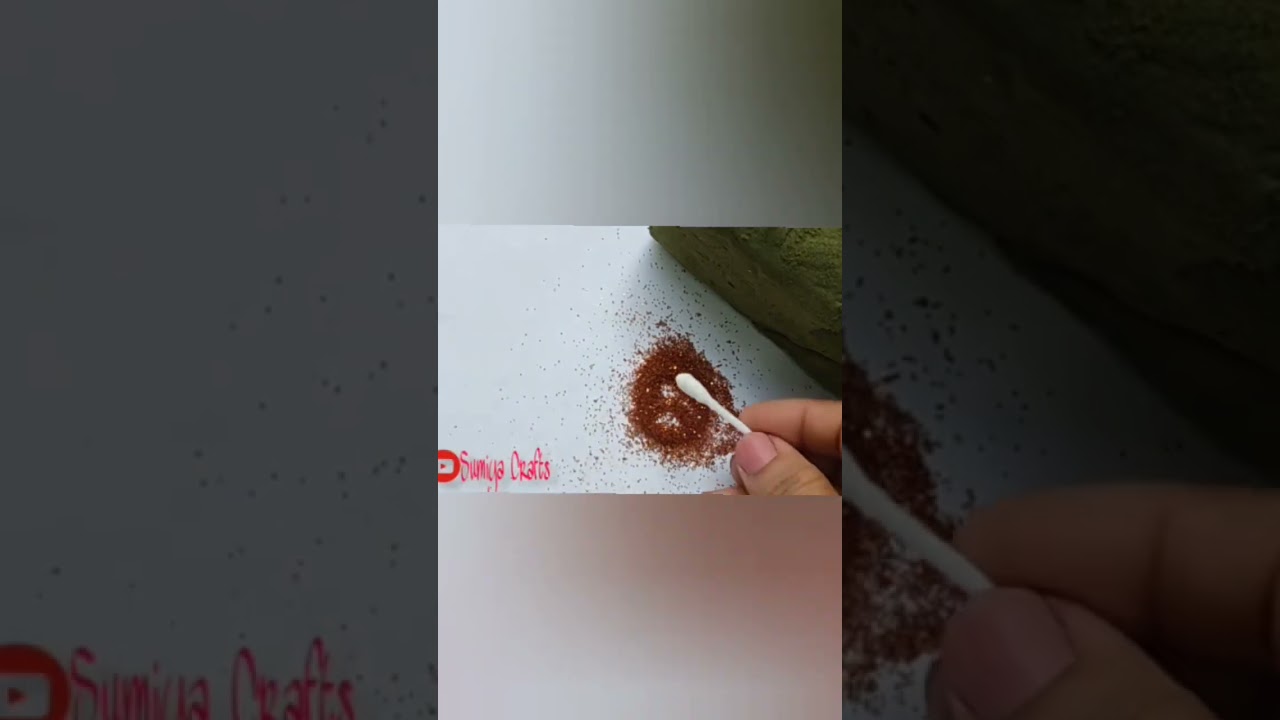 Improvisando pistilos con cotonetes #diy #handmade #cottonswab #glitter #diamantina #cotonetes #easy
