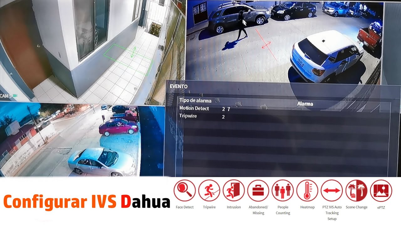 Configurar IVS Dahua Tripwire Intrusion Missing y Object abandoned