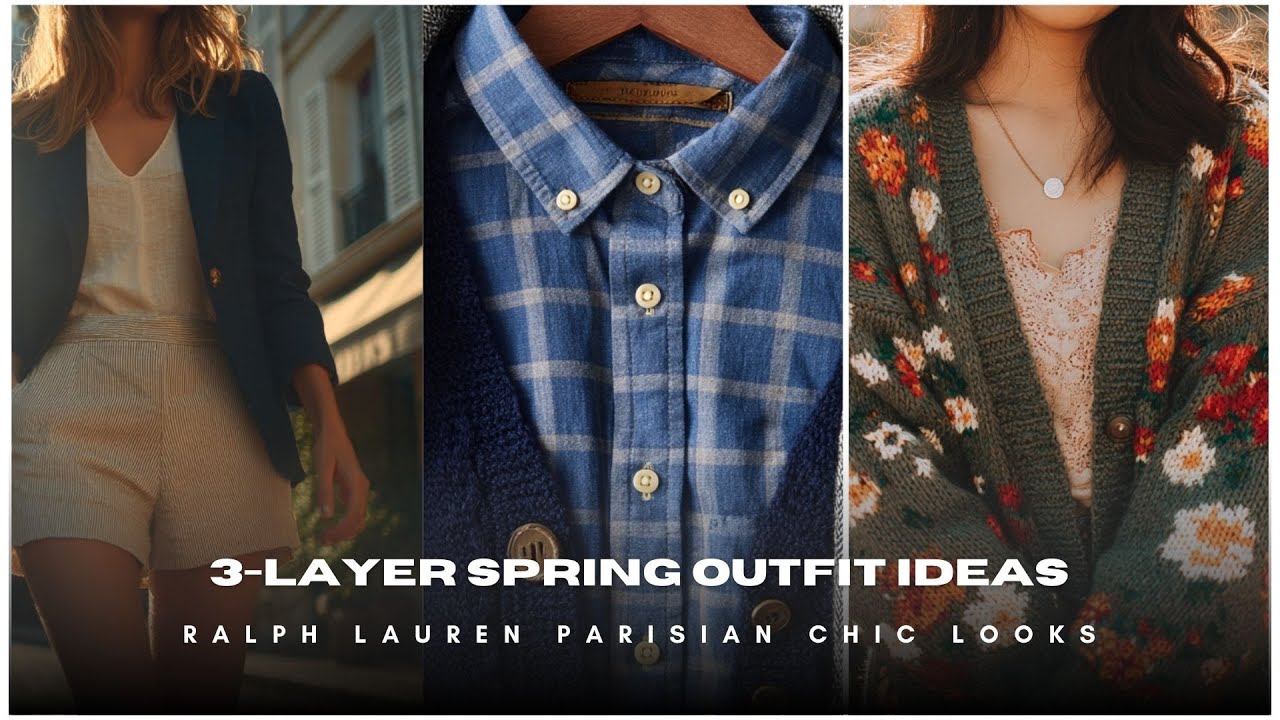 🧺 3-Layer Spring Outfit Ideas 🌷 Ralph Lauren Parisian Chic Looks 🧥