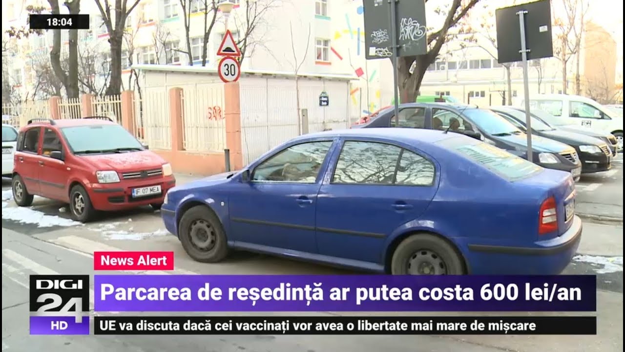 Locurile de parcare se scumpesc. În Sectorul 1 din București taxa ar putea ajunge la 600 lei pe an