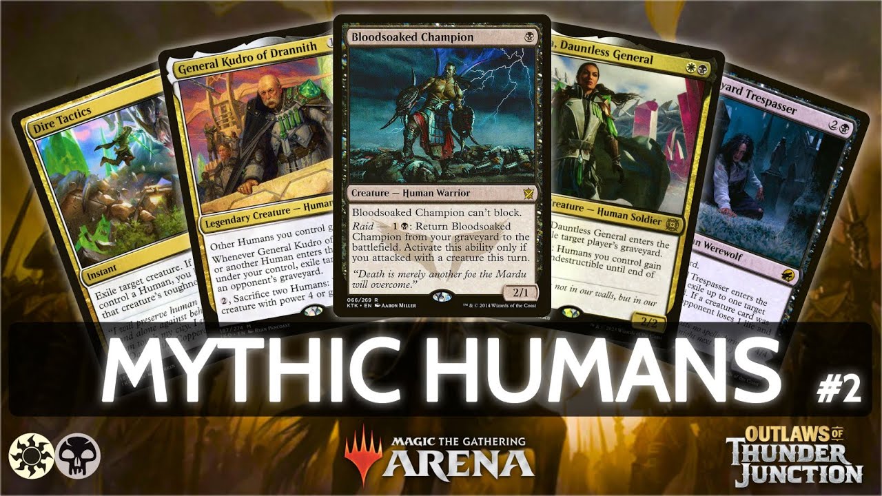 ⚪⚫Mythic Orzhov Humans, 86% WR, part 2 | MTG Arena | Explorer | BO3 | Outlaws of Thunder Junction