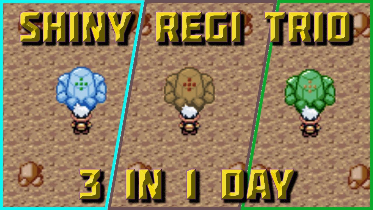 My Luckiest Shiny Hunt EVER?! Shiny Regi Trio In Ruby & Sapphire After 15,695 SRs!