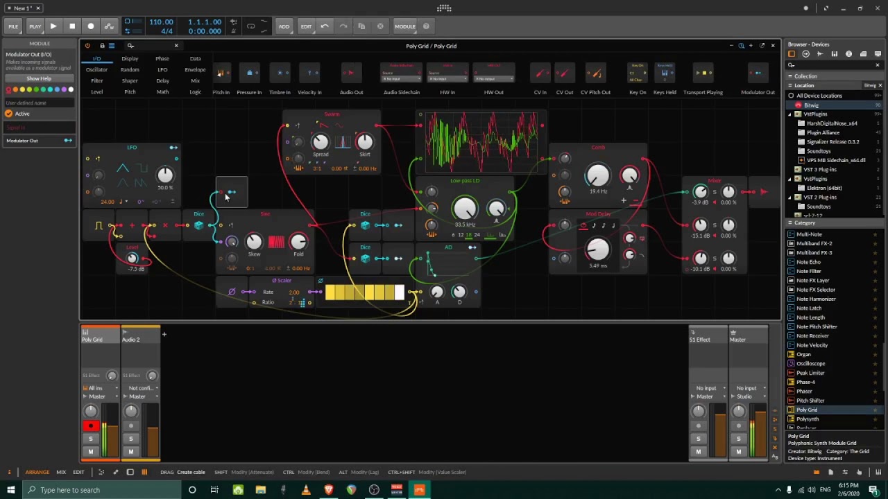 Glitch Grid with Bitwig