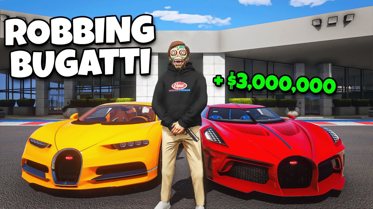 Robbing Bugatti Dealership in GTA RP!