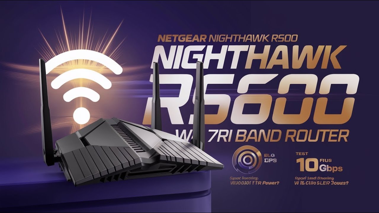 Netgear Nighthawk RS600 Wi Fi 7 Tri Band Router
