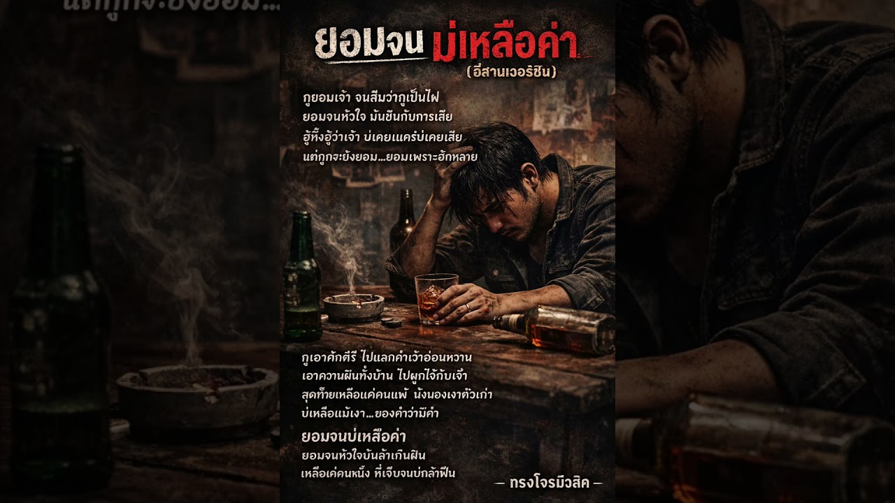 ยอมจนบ่เหลือค่า-ทรงโจรมิวสิค