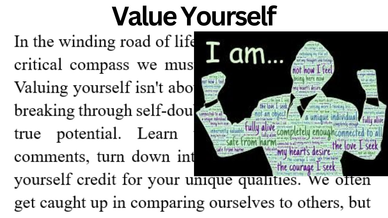 Value Yourself Paragraph | Motivational | Passage Reading | English Moral Story | Paragraph Reading
