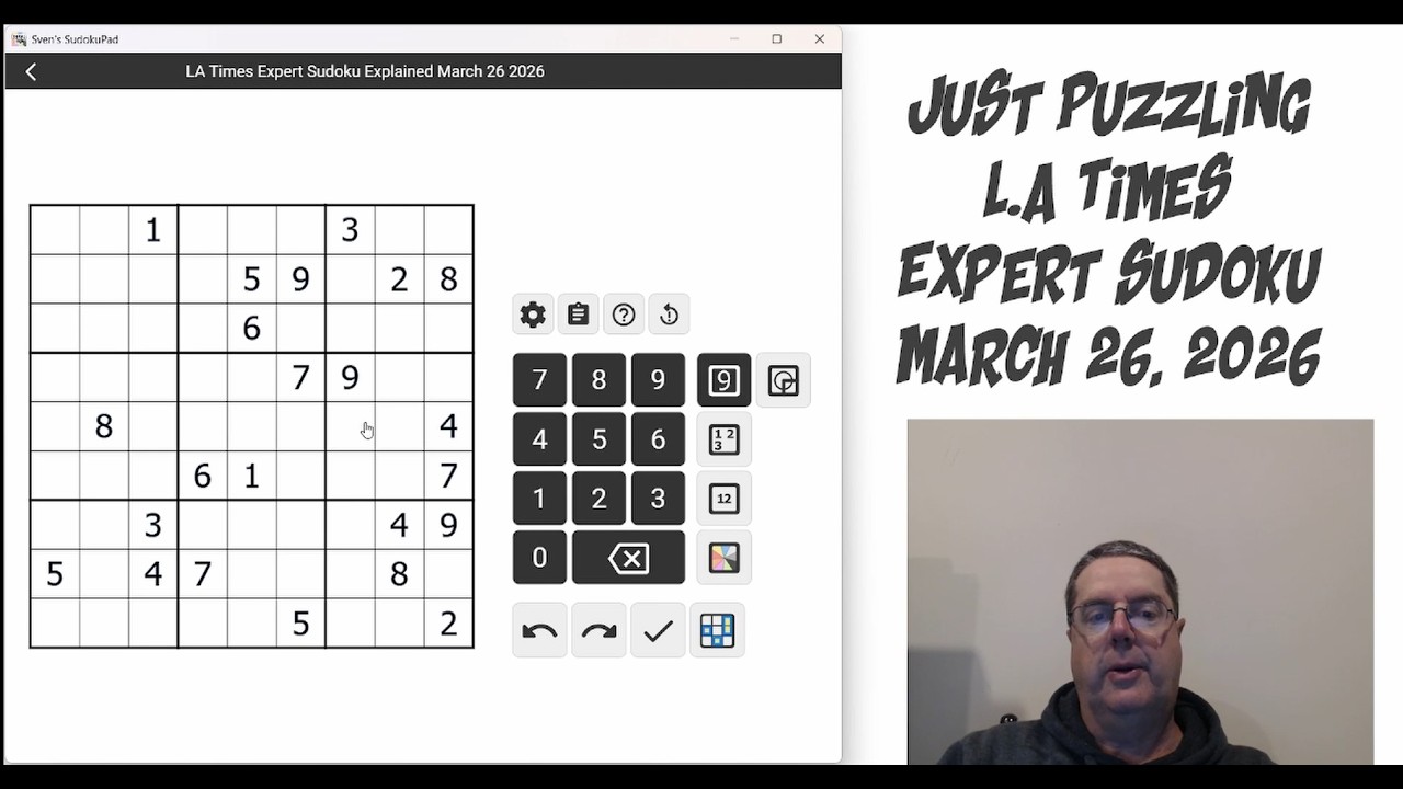 LA Times Expert Sudoku March 26 2026